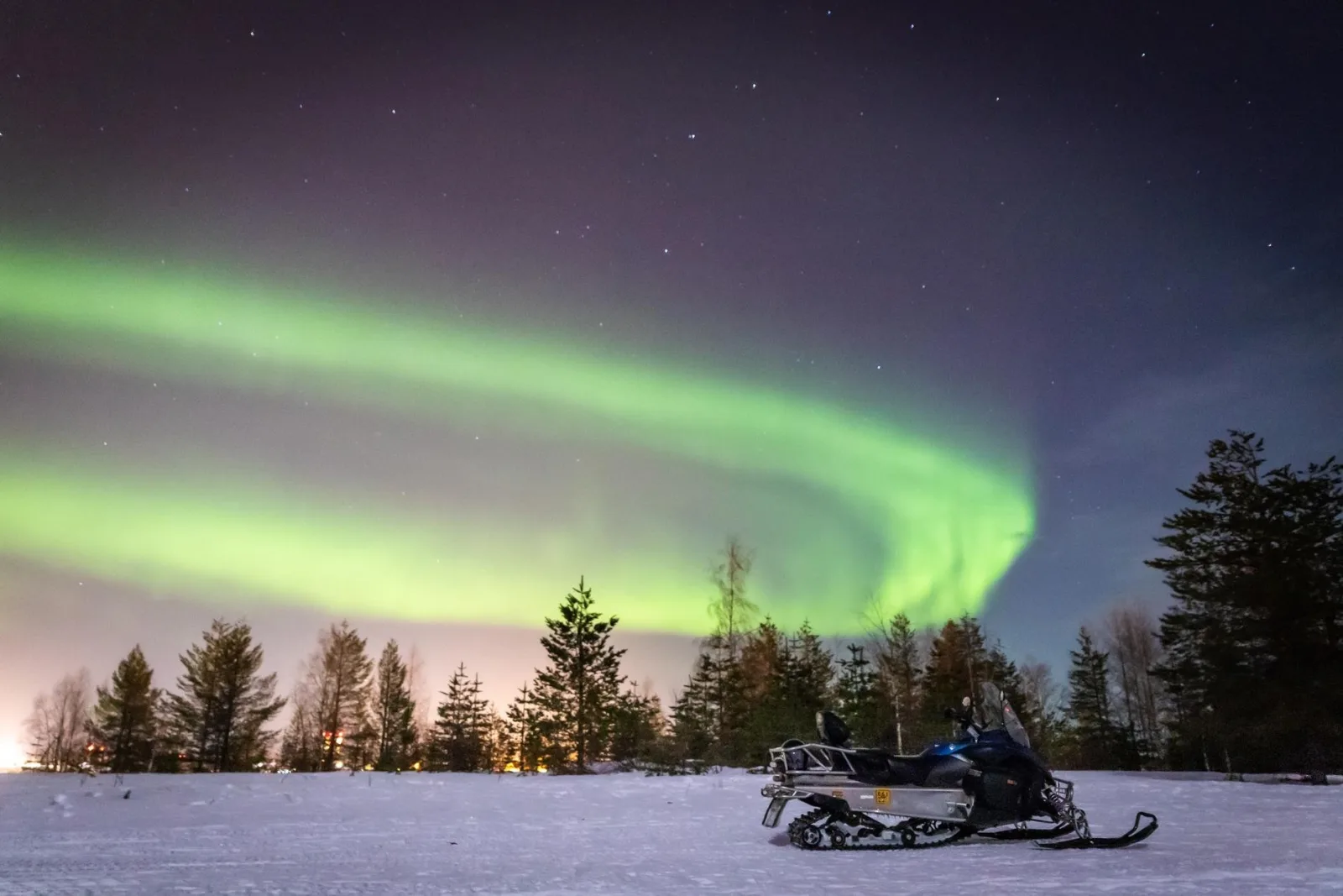 Levi: Northern Lights Snowmobile Safari